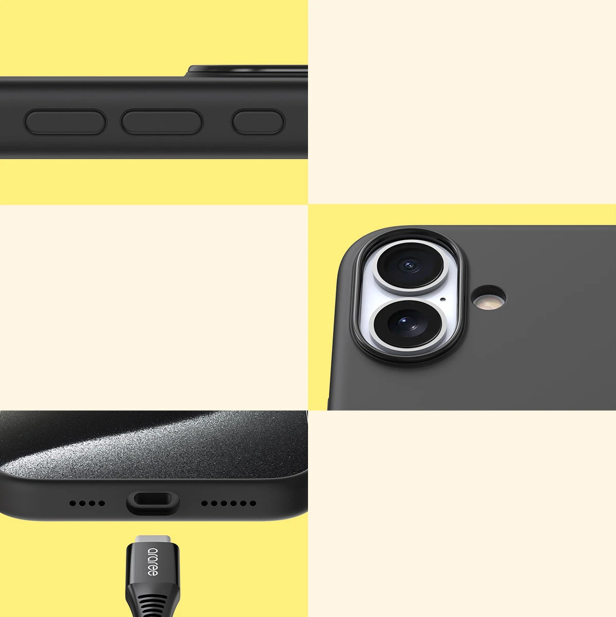 Dėklas Araree etui Typoskin M iPhone 16 Pro6.3