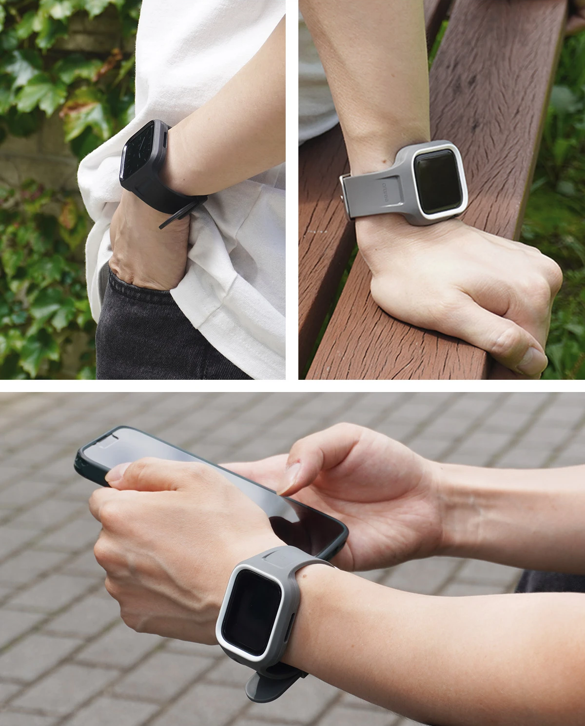 Araree etui su paskiem Duple Pro AppleWatch 40/41mm balta/baltas AR70-01867B aprašymas - Prekės nuotrauka