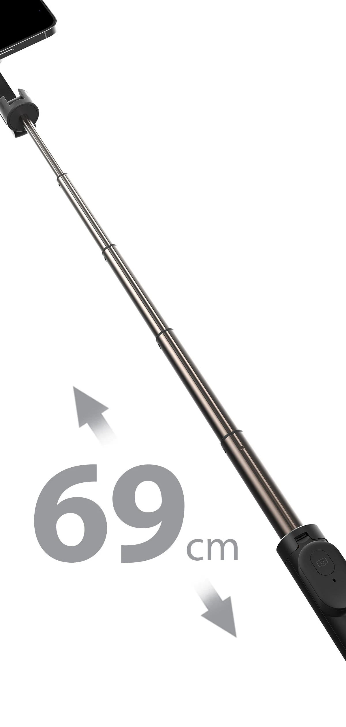 Araree Selfie Stick Bluetooth Magfie Pod juoda/juodas MagSafe Tripod AR60-01727A aprašymas - Prekės nuotrauka