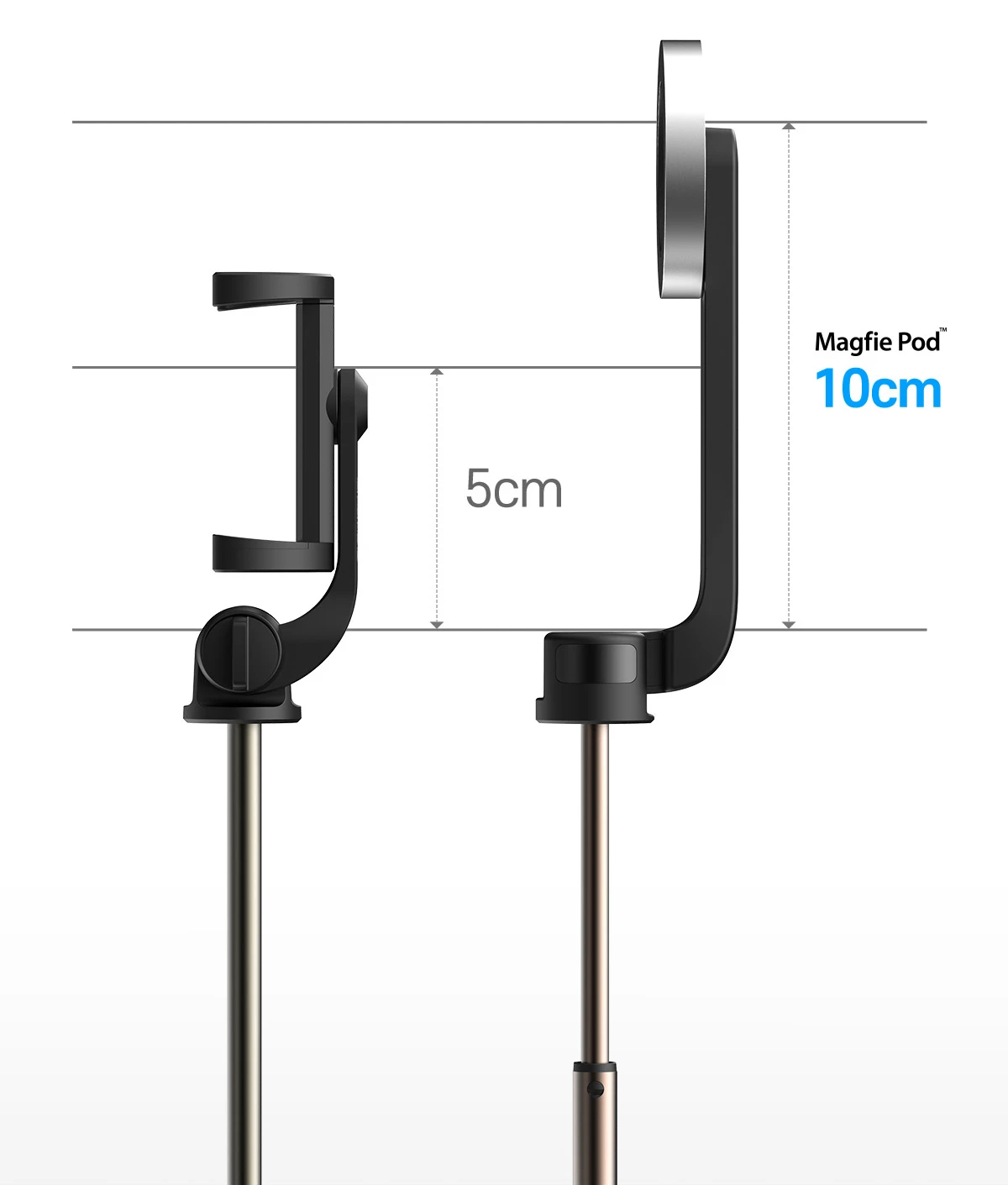 Araree Selfie Stick Bluetooth Magfie Pod juoda/juodas MagSafe Tripod AR60-01727A aprašymas - Prekės nuotrauka