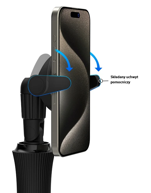 Araree Selfie Stick Bluetooth Magfie PodPro juoda/juodas MagSafe Tripod AR60-01909A aprašymas - Prekės nuotrauka