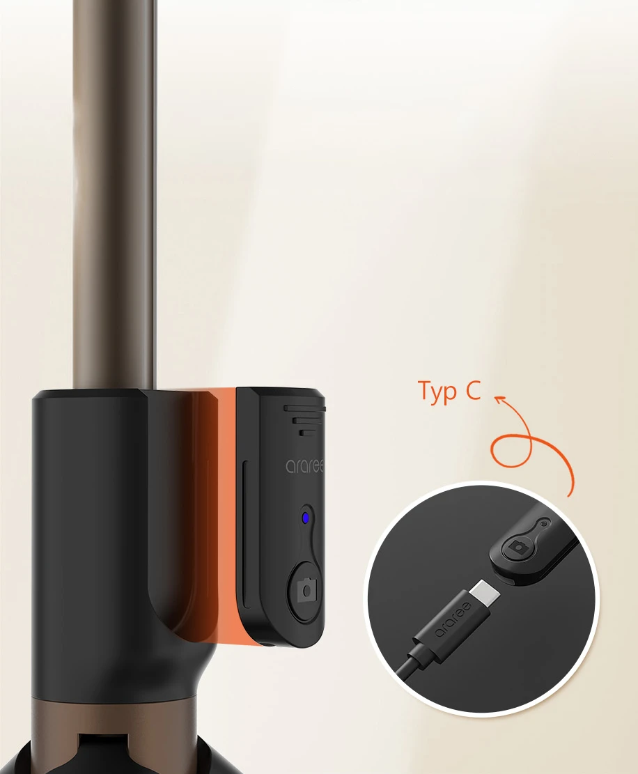 Araree Selfie Stick Bluetooth Selfie Podczarny/juodas Tripod AR60-01729A aprašymas - Prekės nuotrauka