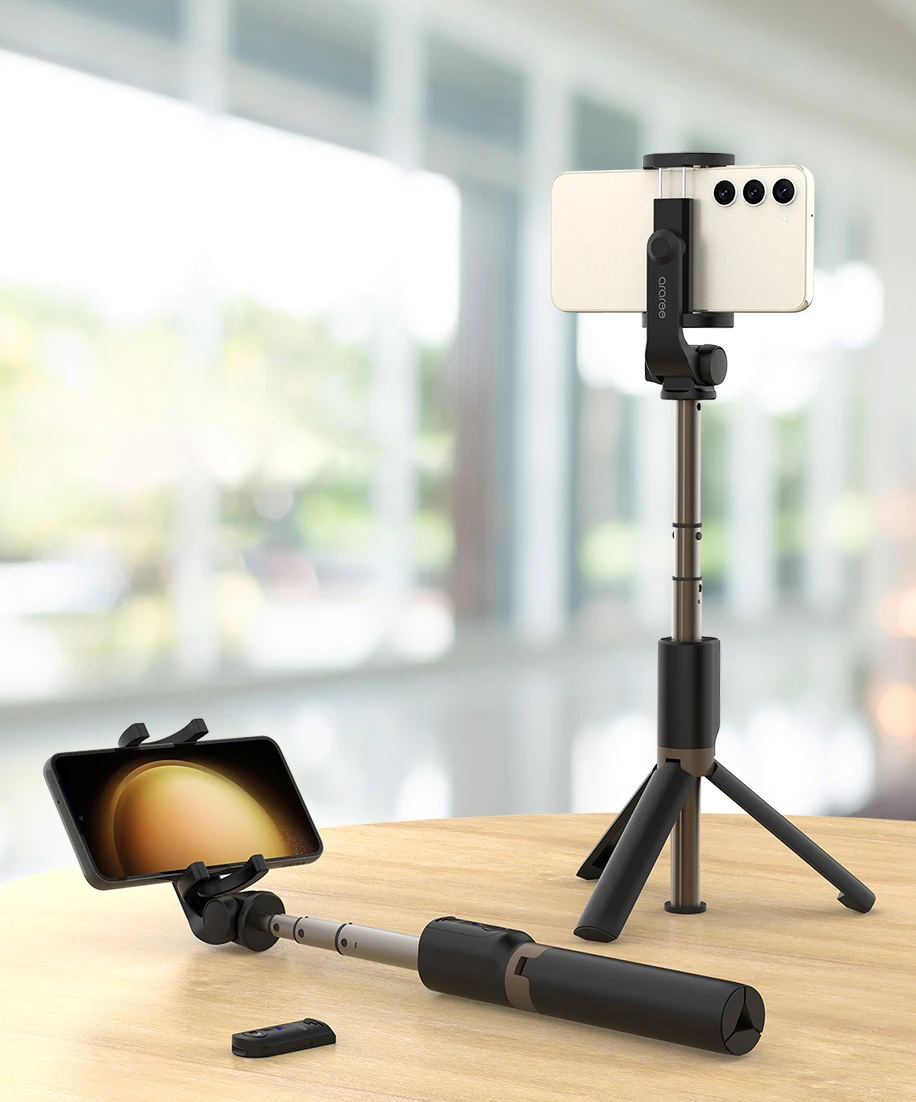 Araree Selfie Stick Bluetooth Selfie Podczarny/juodas Tripod AR60-01729A aprašymas - Prekės nuotrauka