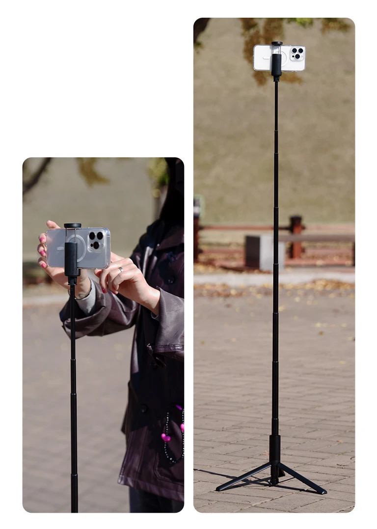 Araree Selfie Stick Bluetooth Selfie PodPro juoda/juodas Tripod AR60-01915A aprašymas - Prekės nuotrauka