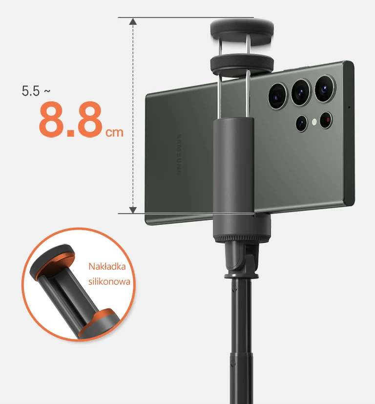 Araree Selfie Stick Bluetooth Selfie PodPro juoda/juodas Tripod AR60-01915A aprašymas - Prekės nuotrauka