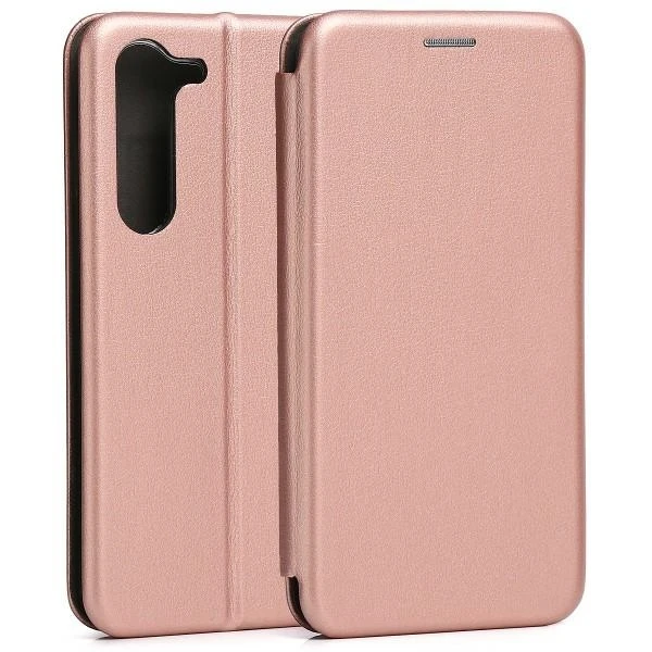Beline Book Magnetic Samsung Galaxy S23 FE S711 dėklas telefonui rožinio aukso spalvos aprašymas - Prekės nuotrauka