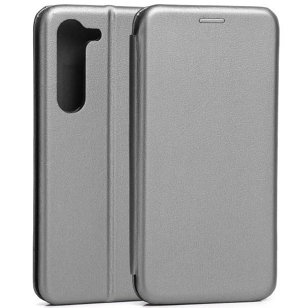 Beline Book Magnetic Sam S23 Plus S916 dėklas telefonui plieno spalvos aprašymas - Prekės nuotrauka