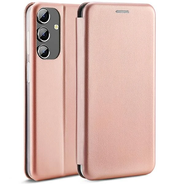 Beline Book Magnetic Samsung Galaxy A04s A047 dėklas telefonui rožinio aukso spalvos aprašymas - Prekės nuotrauka