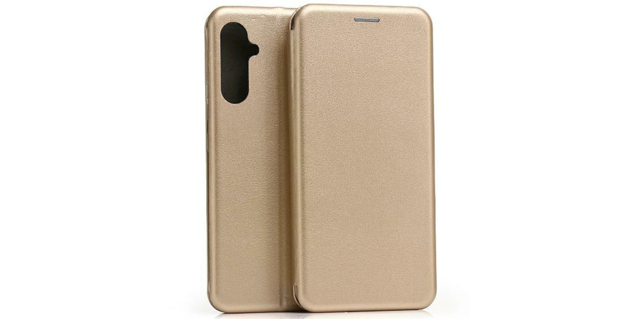 Beline Book Magnetic Samsung Galaxy A34 5G A346 dėklas telefonui aukso spalvos aprašymas - Prekės nuotrauka