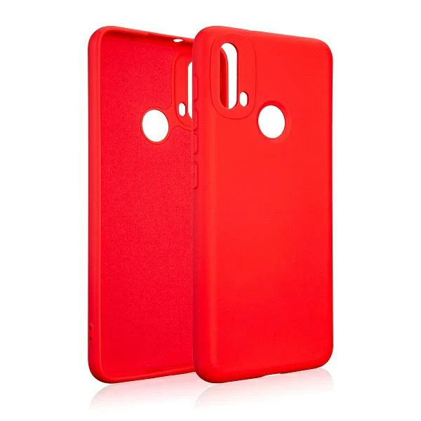 Beline Silikoninis Motorola Moto E40 dėklas telefonui raudonos spalvos aprašymas - Prekės nuotrauka