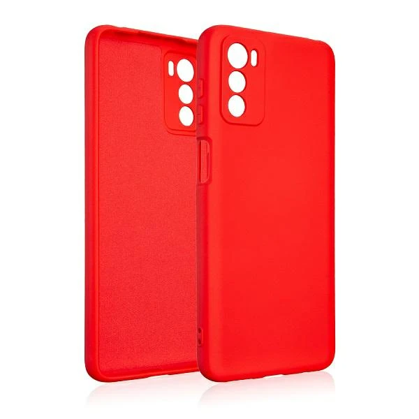 Beline Silikoninis Motorola Moto G42 dėklas telefonui raudonos spalvos aprašymas - Prekės nuotrauka