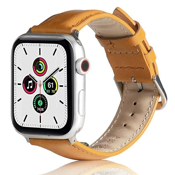 Beline apyrankė Apple Watch Leather 38/40/41mm rudos spalvos aprašymas - Prekės nuotrauka