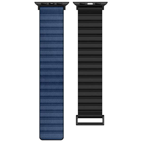 Beline apyrankė Apple Watch Magnetic Pro 38/40/41mm juodos ir mėlynos spalvos box aprašymas - Prekės nuotrauka