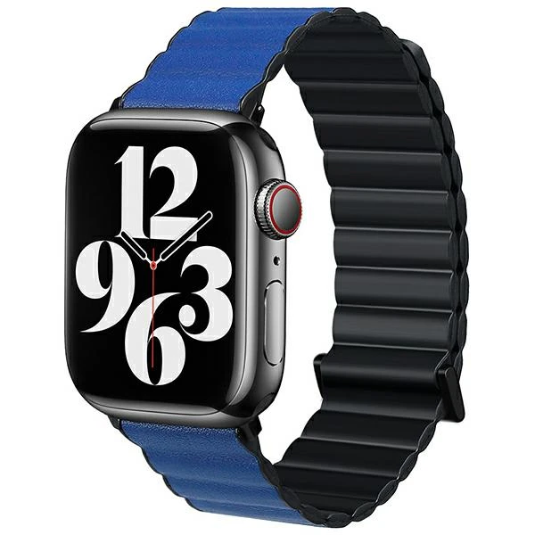 Beline apyrankė Apple Watch Magnetic Pro 38/40/41mm juodos ir mėlynos spalvos box aprašymas - Prekės nuotrauka