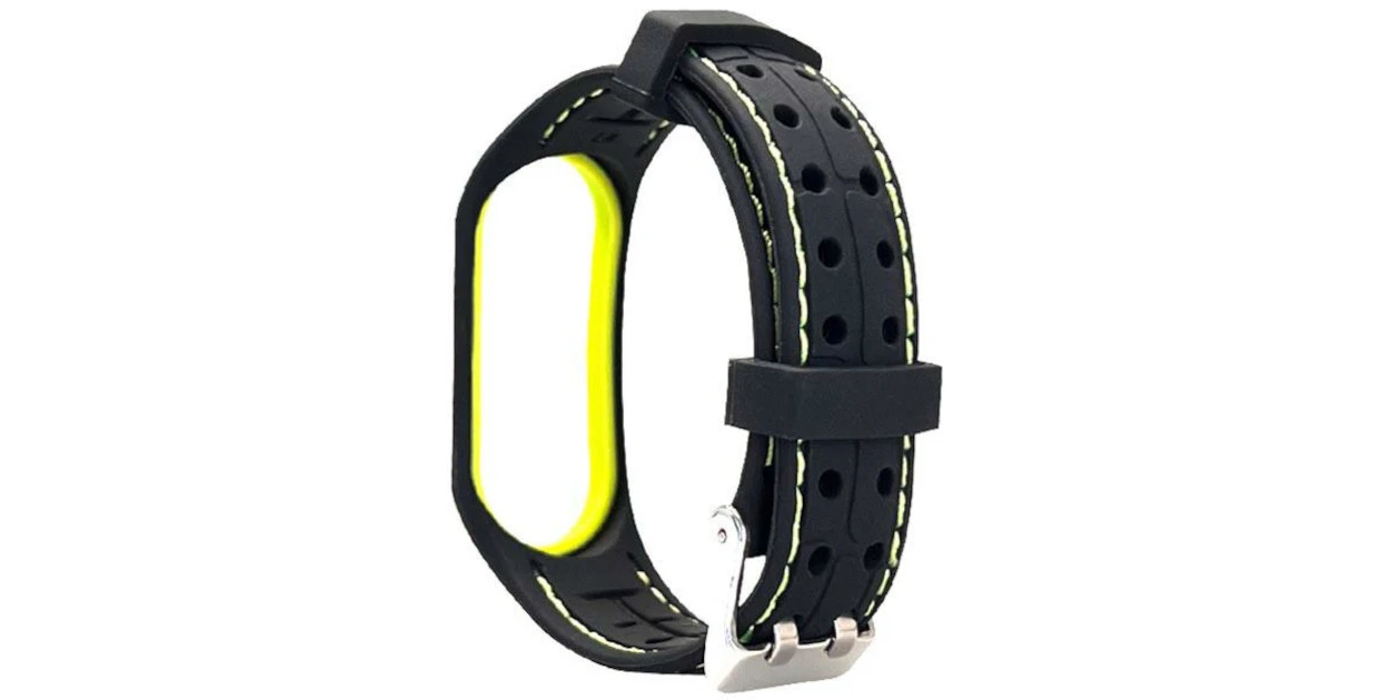 Beline apyrankė Mi Band 7 Smart juodos ir laimo spalvos aprašymas - Prekės nuotrauka