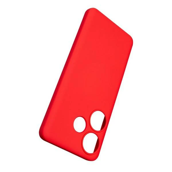 Beline Silikoninis Xiaomi Poco F6 dėklas telefonui raudonos spalvos aprašymas - Prekės nuotrauka