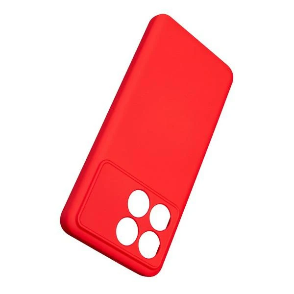 Beline Silikoninis Xiaomi Poco F6 Pro dėklas telefonui raudonos spalvos aprašymas - Prekės nuotrauka