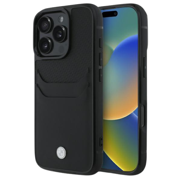 BMW BMHCP16X22RSEPK Apple iPhone 16 Pro Max 6.9″ juodos spalvos kietas dėklas Sign Leather Cardslot aprašymas - Prekės nuotrauka BMW BMHCP16X22RSEPK Apple iPhone 16 Pro Max 6.9″ juodos spalvos kietas dėklas Sign Leather Cardslot aprašymas - Prekės nuotrauka