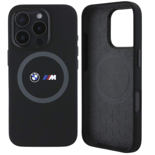 BMW BMHMP16S23SROK Apple iPhone 16 6.1″ juodos spalvos kietas dėklas M Silicone Printed Ring MagSafe aprašymas - Prekės nuotrauka BMW BMHMP16S23SROK Apple iPhone 16 6.1″ juodos spalvos kietas dėklas M Silicone Printed Ring MagSafe aprašymas - Prekės nuotrauka