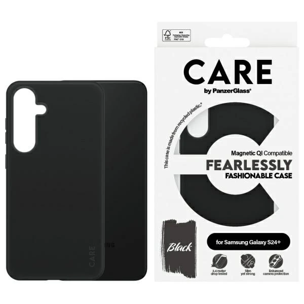 Panzer Glass CARE by PanzerGlass Fashion QI Case Samsung Galaxy S24 Plus dėklas telefonui juodos spalvos 1167 aprašymas - Prekės nuotrauka Panzer Glass CARE by PanzerGlass Fashion QI Case Samsung Galaxy S24 Plus dėklas telefonui juodos spalvos 1167 aprašymas - Prekės nuotrauka