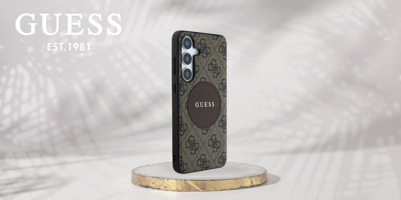 Guess 4G Round Patch Classic Logo MagSafe Samsung Galaxy S25 dėklas telefonui rudos spalvos aprašymas - Prekės nuotrauka Guess 4G Round Patch Classic Logo MagSafe Samsung Galaxy S25 dėklas telefonui rudos spalvos aprašymas - Prekės nuotrauka