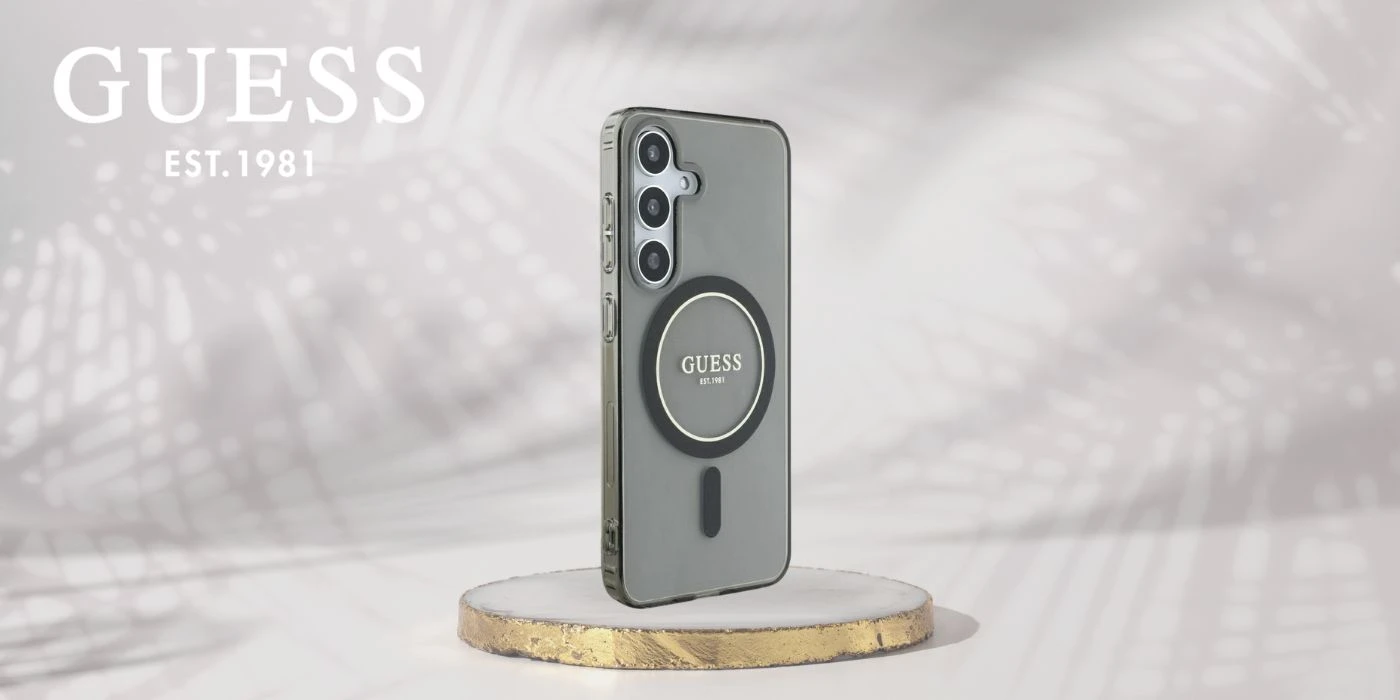 Guess Glitter Circle Classic Logo MagSafe Samsung Galaxy S25 dėklas telefonui juodos spalvos aprašymas - Prekės nuotrauka Guess Glitter Circle Classic Logo MagSafe Samsung Galaxy S25 dėklas telefonui juodos spalvos aprašymas - Prekės nuotrauka