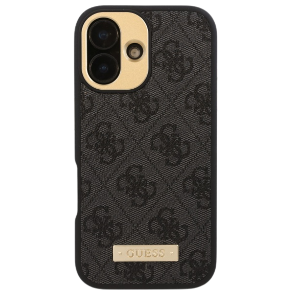 Guess GUHMP16MU4GPRK Apple iPhone 16 Plus 6.7″ juodos spalvos kietas dėklas 4G Logo Plate MagSafe aprašymas - Prekės nuotrauka Guess GUHMP16MU4GPRK Apple iPhone 16 Plus 6.7″ juodos spalvos kietas dėklas 4G Logo Plate MagSafe aprašymas - Prekės nuotrauka