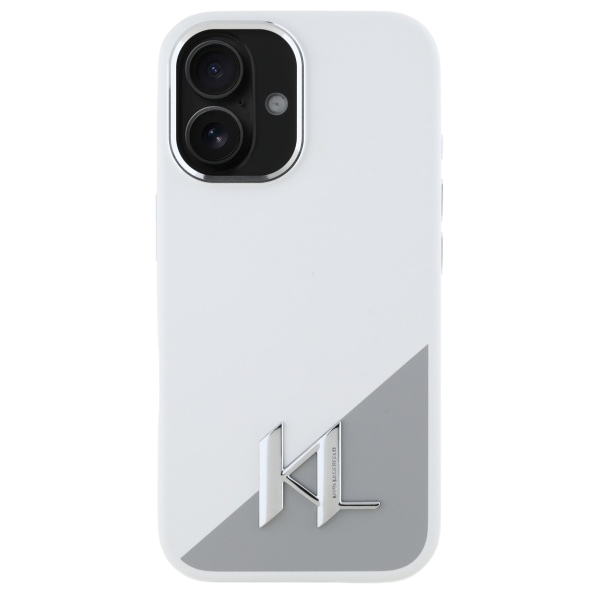 Karl Lagerfeld Silikoninis šešėlinis metalinis pradinis MagSafe Apple iPhone 16 Pro dėklas - Baltas aprašymas - Prekės nuotrauka Karl Lagerfeld Silikoninis šešėlinis metalinis pradinis MagSafe Apple iPhone 16 Pro dėklas - Baltas aprašymas - Prekės nuotrauka