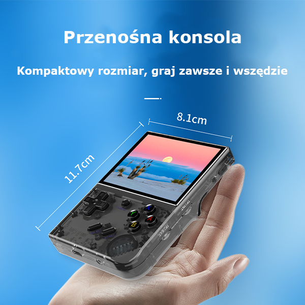 Žaisimų konsolė Anbernic RG35XX Plus skaidriai juodos spalvos aprašymas - Prekės nuotrauka Žaisimų konsolė Anbernic RG35XX Plus skaidriai juodos spalvos aprašymas - Prekės nuotrauka