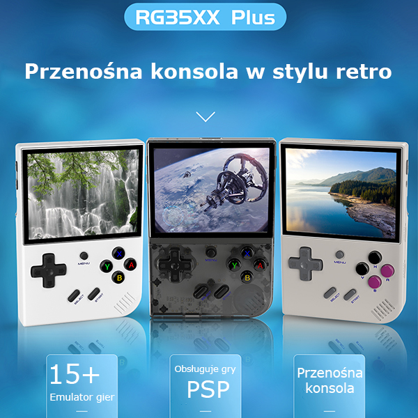 Žaidimų konsolė Anbernic RG35XX Plus pilkos spalvos aprašymas - Prekės nuotrauka Žaidimų konsolė Anbernic RG35XX Plus pilkos spalvos aprašymas - Prekės nuotrauka