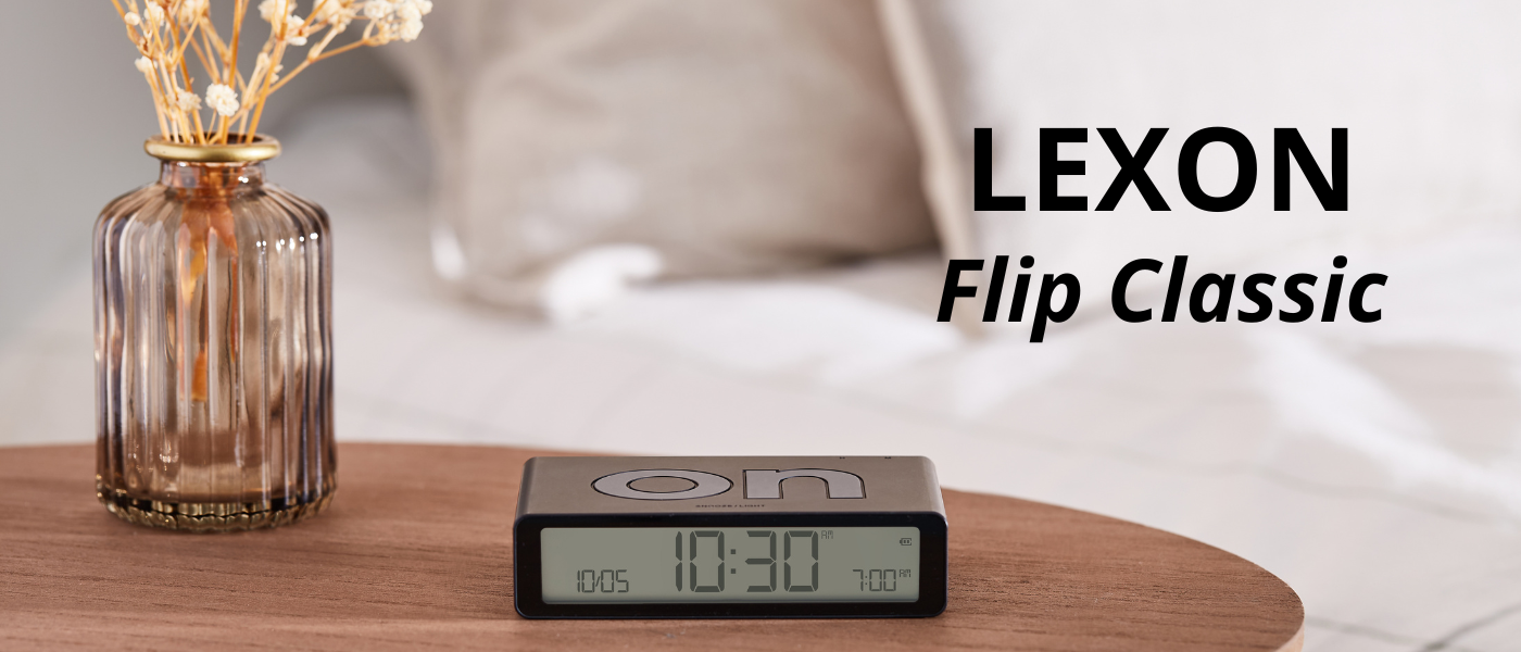 Lexon Flip Classic Žadintuvas dwustronnyczarny/juodas LR157N0 aprašymas - Prekės nuotrauka Lexon Flip Classic Žadintuvas dwustronnyczarny/juodas LR157N0 aprašymas - Prekės nuotrauka