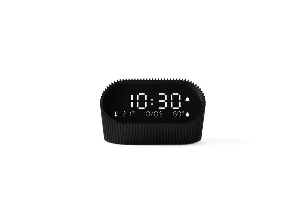 Lexon Ray Clock Žadintuvas su czujnikiemtemperatury i wilgotności juoda/juodas LR155MN3 aprašymas - Prekės nuotrauka Lexon Ray Clock Žadintuvas su czujnikiemtemperatury i wilgotności juoda/juodas LR155MN3 aprašymas - Prekės nuotrauka