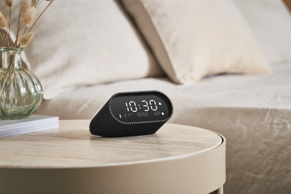 Lexon Ray Clock Žadintuvas su czujnikiemtemperatury i wilgotności auksinė/vivid auksinis LR155VG3 aprašymas - Prekės nuotrauka