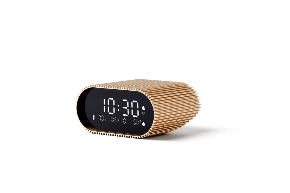 Lexon Ray Clock Žadintuvas su czujnikiemtemperatury i wilgotności auksinė/vivid auksinis LR155VG3 aprašymas - Prekės nuotrauka