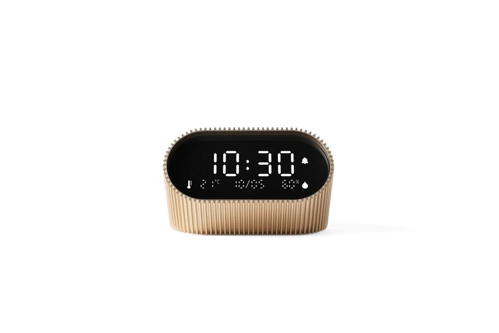 Lexon Ray Clock Žadintuvas su czujnikiemtemperatury i wilgotności auksinė/vivid auksinis LR155VG3 aprašymas - Prekės nuotrauka