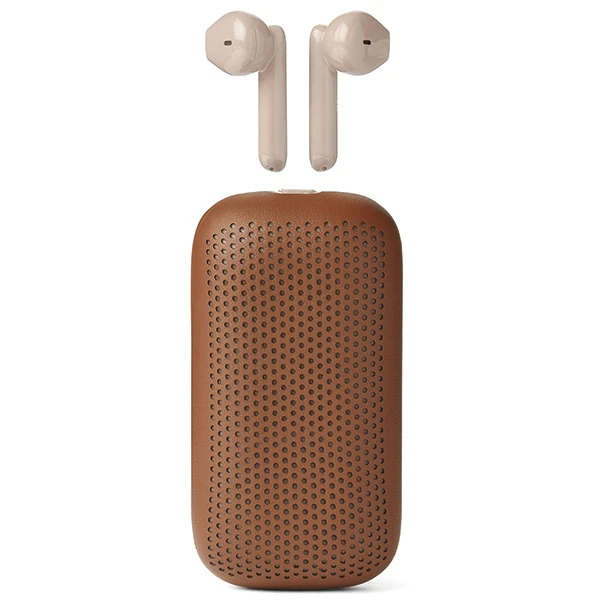 „Lexon Speakerbuds“ belaidės ausinės su „Bluetooth“ garsiakalbiu, camel LA127C aprašymas - Prekės nuotrauka „Lexon Speakerbuds“ belaidės ausinės su „Bluetooth“ garsiakalbiu, camel LA127C aprašymas - Prekės nuotrauka