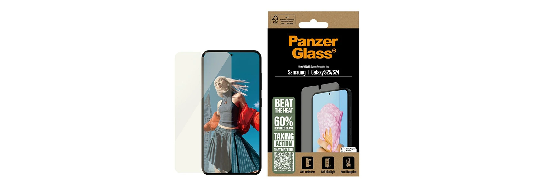 Panzer Glass Apsauginis stiklas PanzerGlass All-in-One Ultra-Wide Fit Samsung Galaxy S25 aprašymas - Prekės nuotrauka Panzer Glass Apsauginis stiklas PanzerGlass All-in-One Ultra-Wide Fit Samsung Galaxy S25 aprašymas - Prekės nuotrauka
