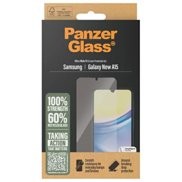 Panzer Glass PanzerGlass Ultra-Wide Fit Samsung Galaxy A16 / A16 5G Screen Protection 3807 aprašymas - Prekės nuotrauka Panzer Glass PanzerGlass Ultra-Wide Fit Samsung Galaxy A16 / A16 5G Screen Protection 3807 aprašymas - Prekės nuotrauka
