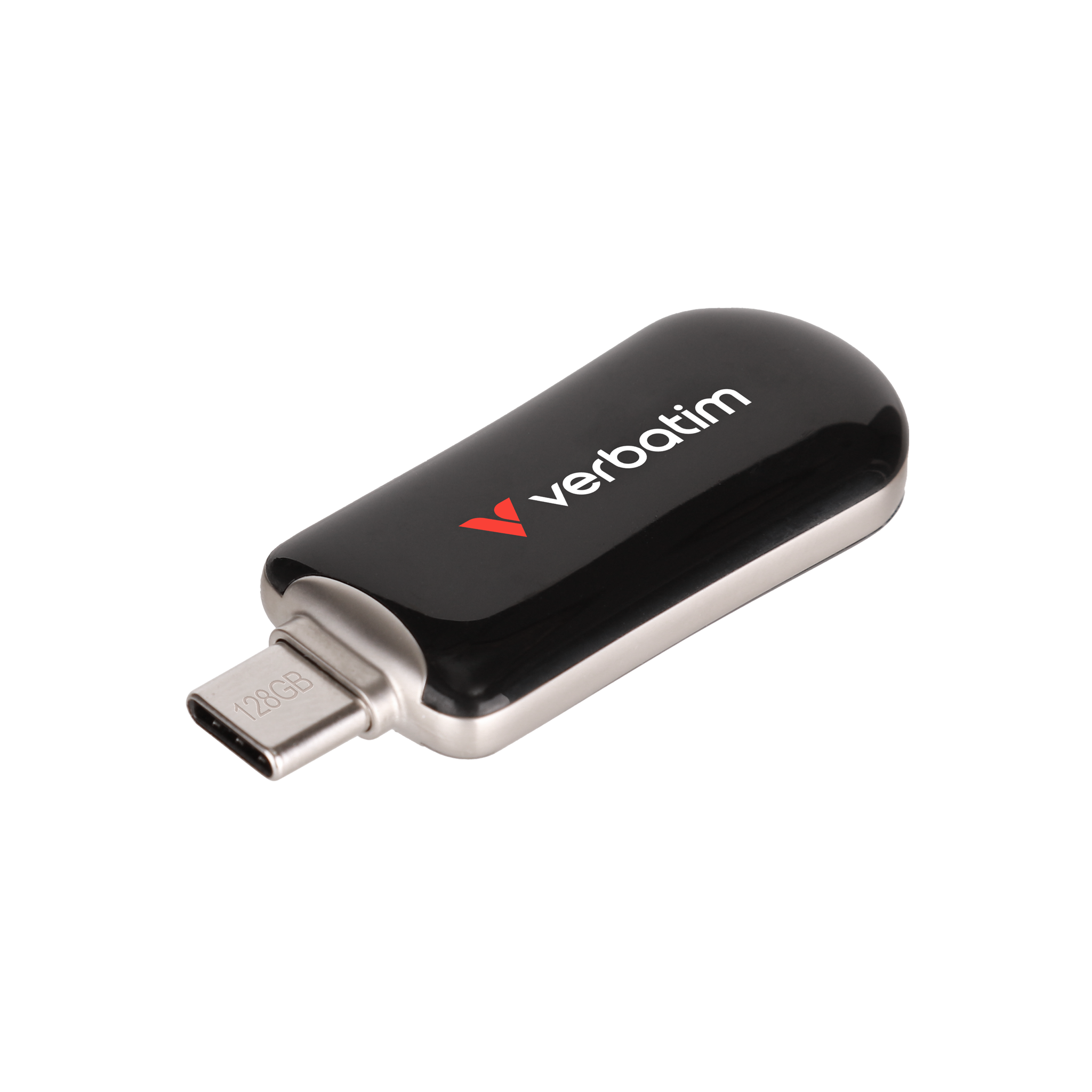 Pendrive Verbatim Plectra 128GB USB-C juodos spalvos 30225 aprašymas - Prekės nuotrauka