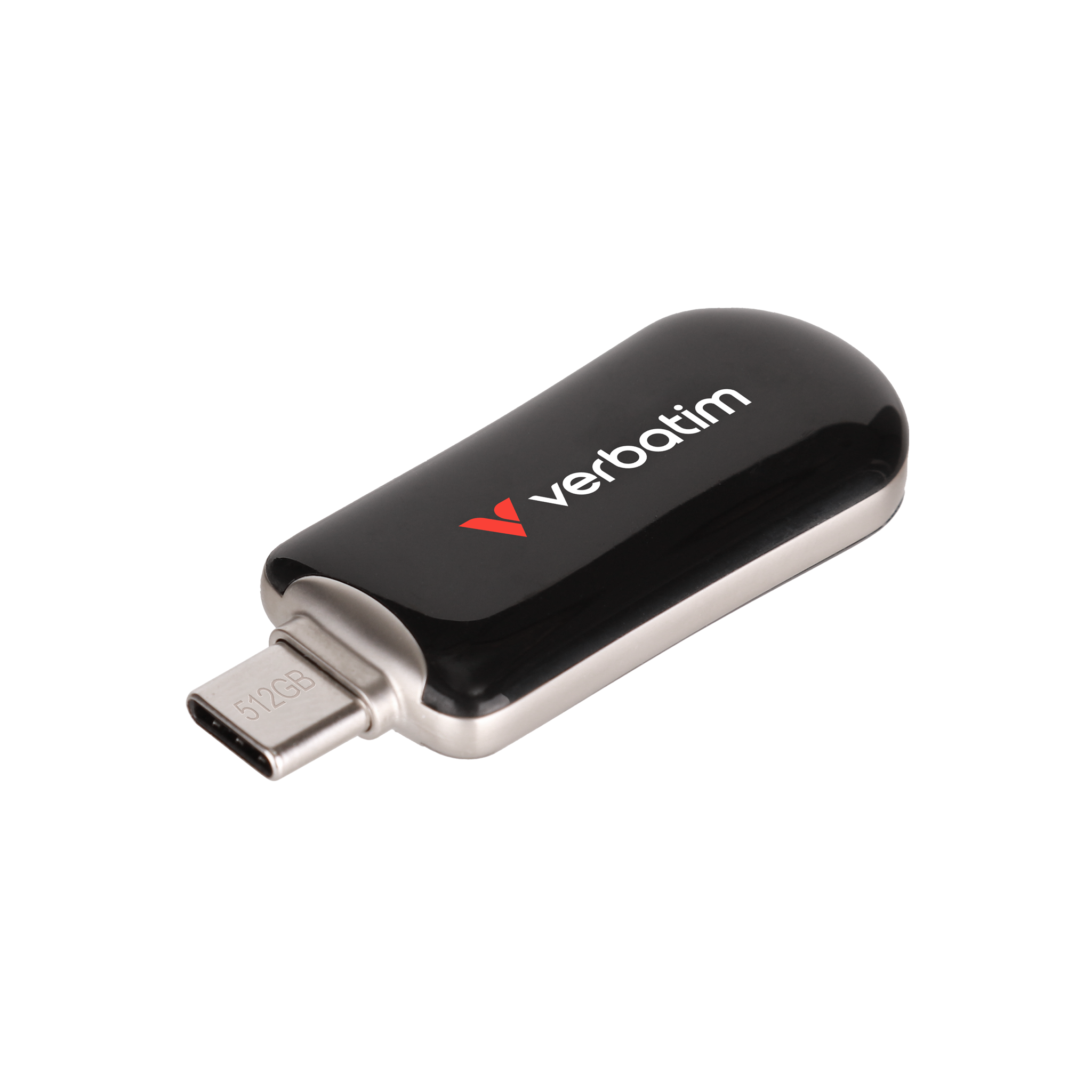 Pendrive Verbatim Plectra 512GB USB-C juoda/juodas 30227 aprašymas - Prekės nuotrauka