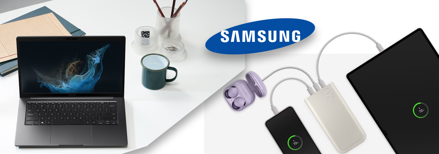 Nešiojamoji baterija Samsung EB-P4520XU 20000 mAh 45W 3xUSB-C smėlio/smėlinės spalvos aprašymas - Prekės nuotrauka Nešiojamoji baterija Samsung EB-P4520XU 20000 mAh 45W 3xUSB-C smėlio/smėlinės spalvos aprašymas - Prekės nuotrauka