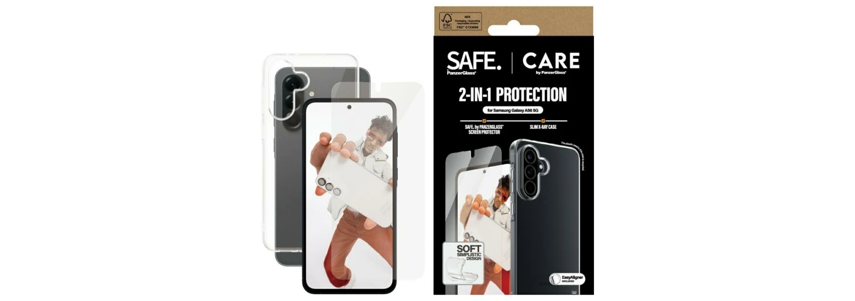 Panzer Glass Apsauginis rinkinys CARE by PanzerGlass Fashion 2in1 dėklas+apsauginis stiklas Samsung Galaxy A56 5G aprašymas - Prekės nuotrauka Panzer Glass Apsauginis rinkinys CARE by PanzerGlass Fashion 2in1 dėklas+apsauginis stiklas Samsung Galaxy A56 5G aprašymas - Prekės nuotrauka