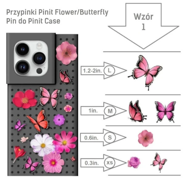„Pinit“ gėlių / drugelių „Pindo Pinit“ dėklo modelis 1 aprašymas - Prekės nuotrauka „Pinit“ gėlių / drugelių „Pindo Pinit“ dėklo modelis 1 aprašymas - Prekės nuotrauka