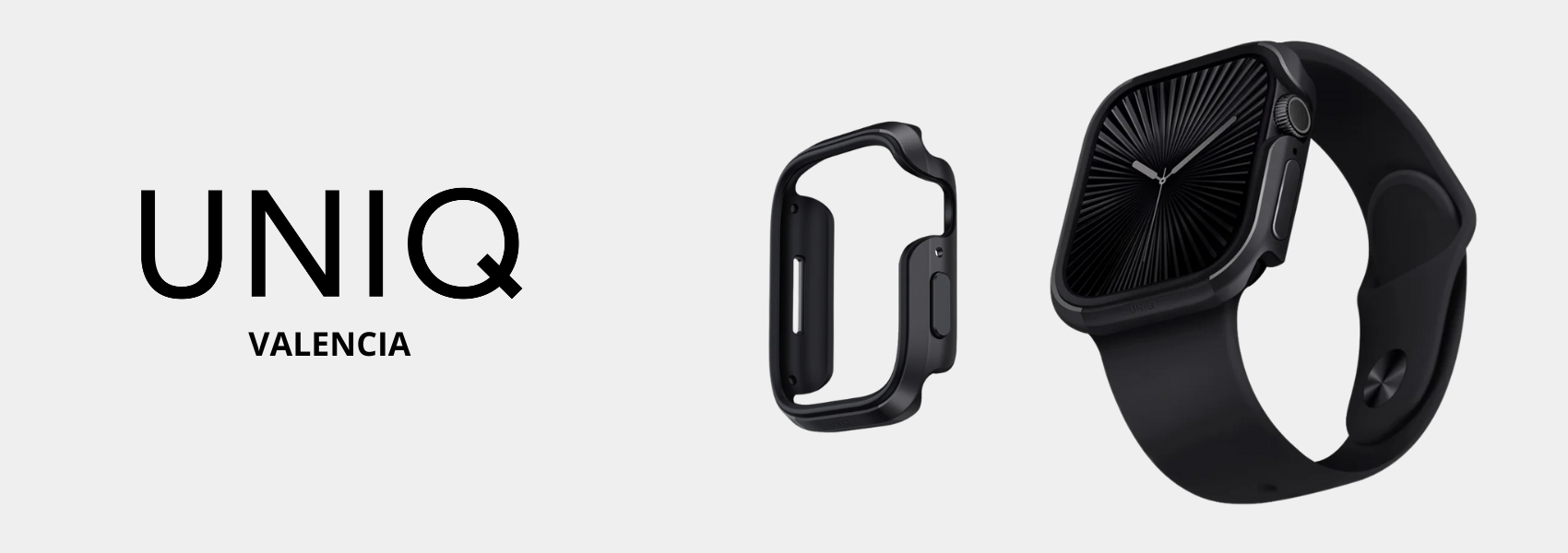 Dėklas UNIQ Valencia case Apple Watch Series 42mm midnight juodas aprašymas - Prekės nuotrauka