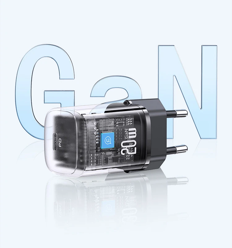 USAMS Laidinis įkroviklis CC248 20W GaN USB-C Fast Charging HC Series violetinės spalvos CC248TC03 aprašymas - Prekės nuotrauka USAMS Laidinis įkroviklis CC248 20W GaN USB-C Fast Charging HC Series violetinės spalvos CC248TC03 aprašymas - Prekės nuotrauka