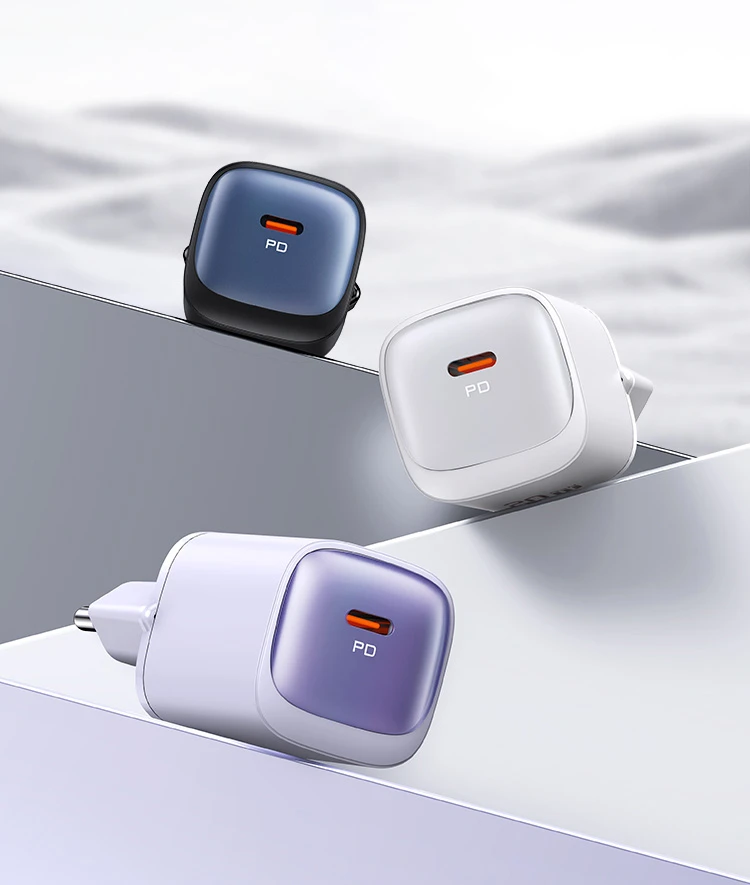 USAMS Laidinis įkroviklis CC248 20W GaN USB-C Fast Charging HC Series violetinės spalvos CC248TC03 aprašymas - Prekės nuotrauka USAMS Laidinis įkroviklis CC248 20W GaN USB-C Fast Charging HC Series violetinės spalvos CC248TC03 aprašymas - Prekės nuotrauka