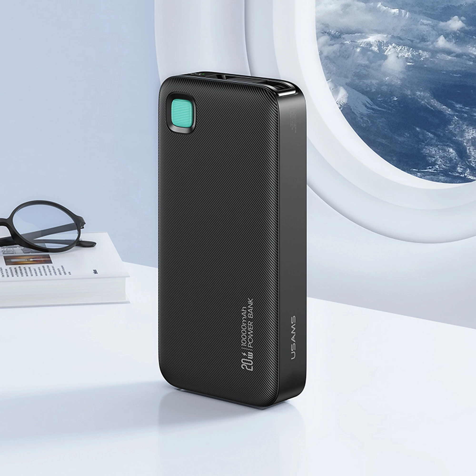 USAMS Powerbank su kabeliu USB-C Retractable 10000 mAh PD 20W Fast Charge XY Series violetinės spalvos 10KCD22403 (US-CD224) aprašymas - Prekės nuotrauka USAMS Powerbank su kabeliu USB-C Retractable 10000 mAh PD 20W Fast Charge XY Series violetinės spalvos 10KCD22403 (US-CD224) aprašymas - Prekės nuotrauka
