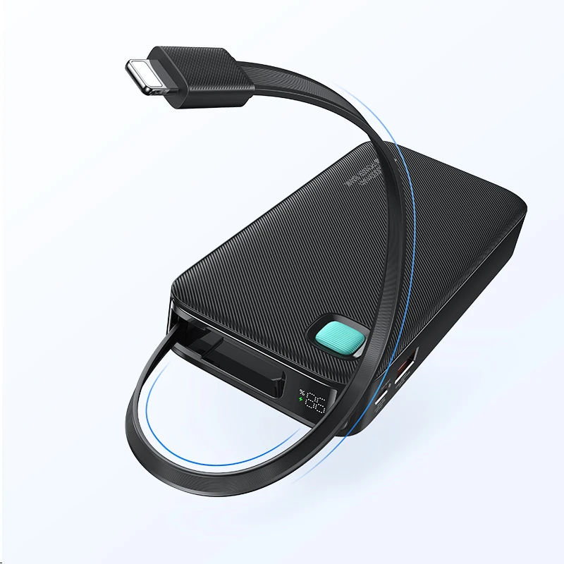 USAMS Powerbank su kabeliu Retractable Lightning 10000 mAh PD 20W Fast Charge XY Series baltos spalvos 10KCD22502 (US-CD225) aprašymas - Prekės nuotrauka USAMS Powerbank su kabeliu Retractable Lightning 10000 mAh PD 20W Fast Charge XY Series baltos spalvos 10KCD22502 (US-CD225) aprašymas - Prekės nuotrauka