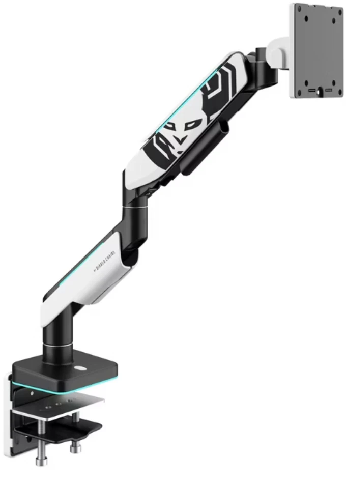 Diablo Chairs Diablo monitoriaus laikiklis 49-Inch | Baltas RGB X-Arm Dual