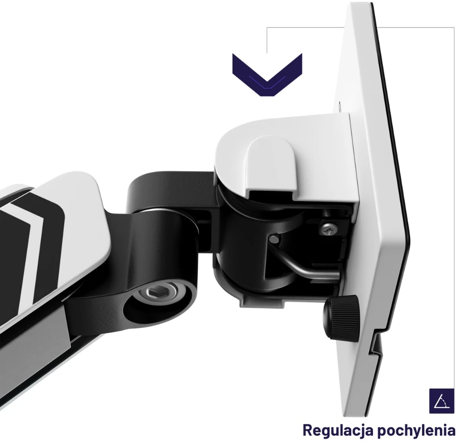 Diablo Chairs Diablo monitoriaus laikiklis 49-Inch | Baltas RGB X-Arm Dual